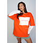 ORANGE - 'PRIORITY STAMP' - DOUBLE SLEEVE SWEATER