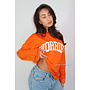 ORANGE - 'WORRIER LONGSLEEVE' - OVERSIZED PRIORITY LONGSLEEVE TEE