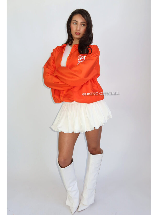 ORANGE - 'MONOGRAM WINDJACKET' - VIRAL KINGSDAY JACKET