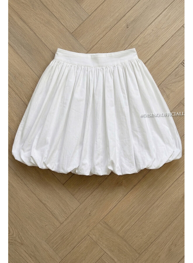 WHITE - 'BALLOON SKIRT' - PREMIUM QUALITY BALLOON SKIRT