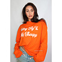 ORANGE - 'GETTING FLY LONGSLEEVE' - OVERSIZED PRIORITY LONGSLEEVE TEE