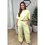 YELLOW - 'MILA SET' - OVERSIZED TOP + PANTS TWO PIECE SET