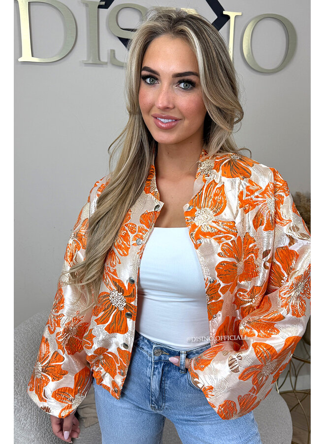 ORANGE - 'JAIMY JACKET' - EXCLUSIVE JACQUARD PRINT JACKET