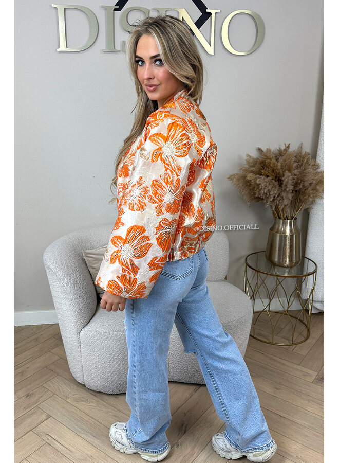 ORANGE - 'JAIMY JACKET' - EXCLUSIVE JACQUARD PRINT JACKET