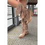 KHAKI - 'FRINGE COWBOY BOOTS' - PERFECT FESTIVAL FRINGE BOOTS