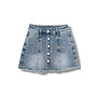 BLUE - 'CAROLINE SKORT' - SUPER STRETCH BUTTON DENIM SKORT