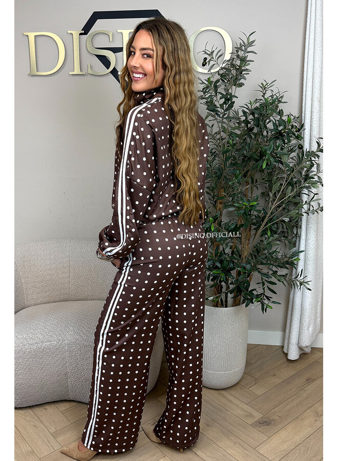 CHOCO - 'PIPER POLKADOT SET' - INSPIRED POLKADOT JACKET + PANTS SET
