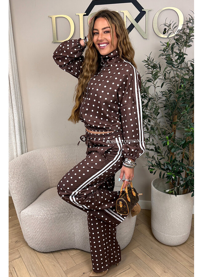 CHOCO - 'PIPER POLKADOT SET' - INSPIRED POLKADOT JACKET + PANTS SET