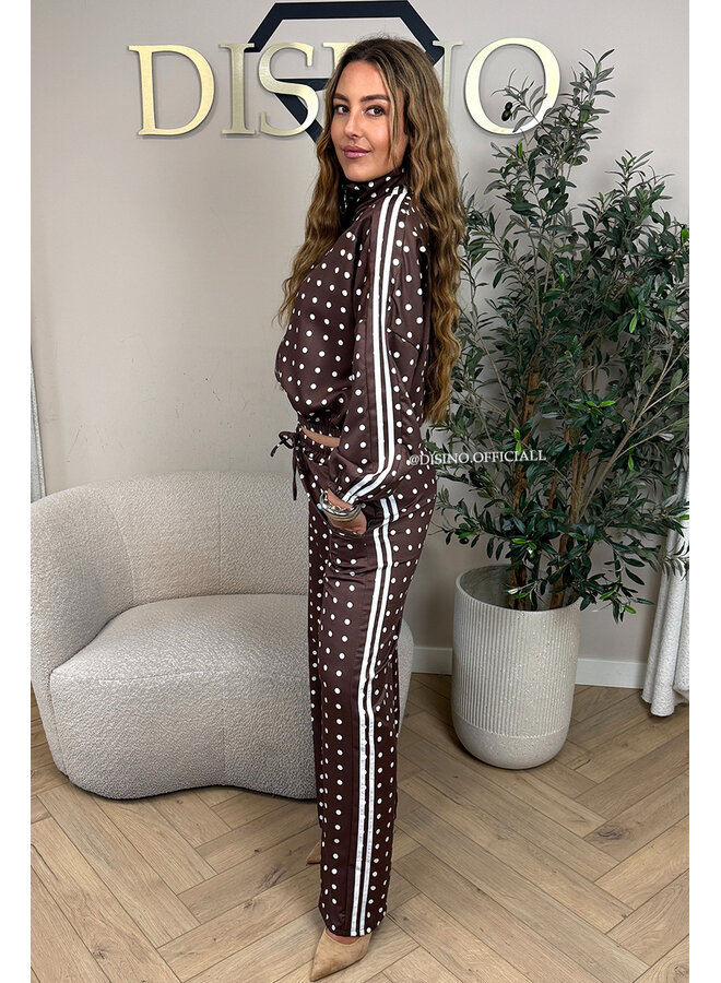 CHOCO - 'PIPER POLKADOT SET' - INSPIRED POLKADOT JACKET + PANTS SET