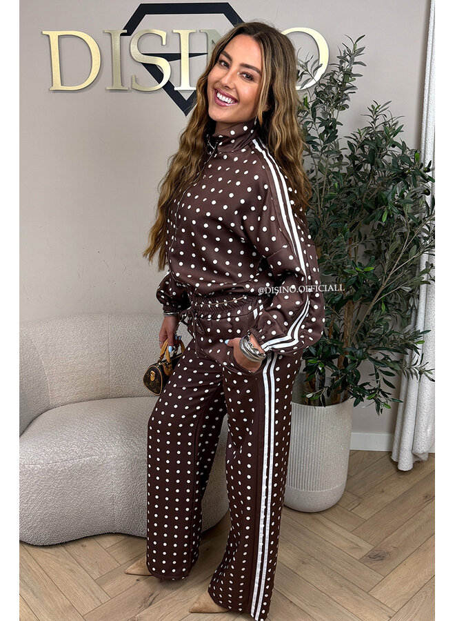 CHOCO - 'PIPER POLKADOT SET' - INSPIRED POLKADOT JACKET + PANTS SET