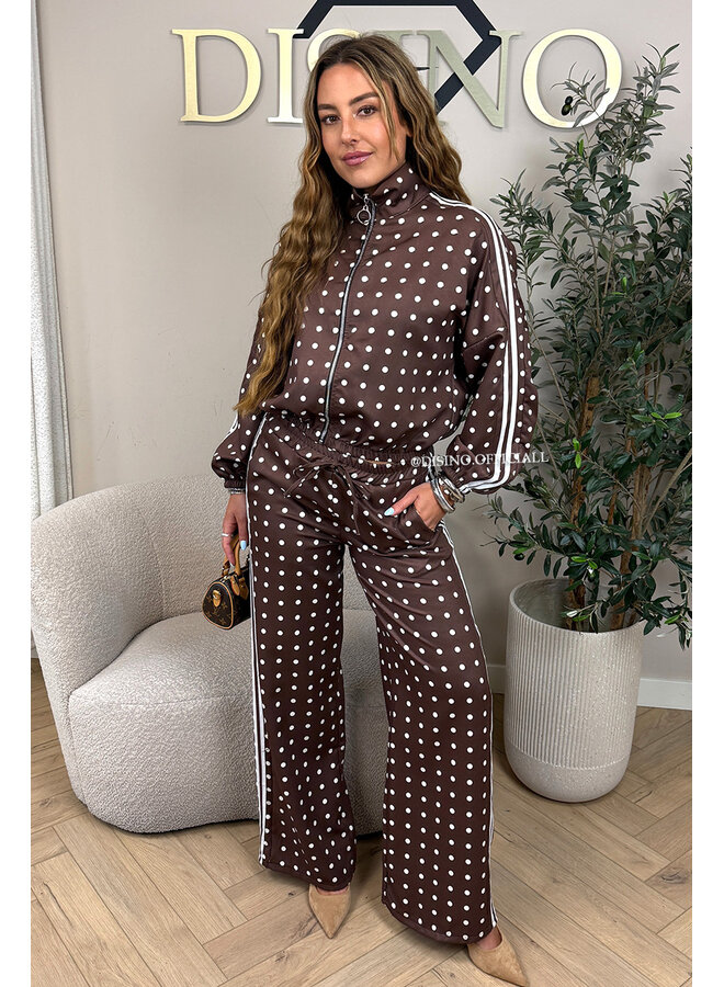 CHOCO - 'PIPER POLKADOT SET' - INSPIRED POLKADOT JACKET + PANTS SET