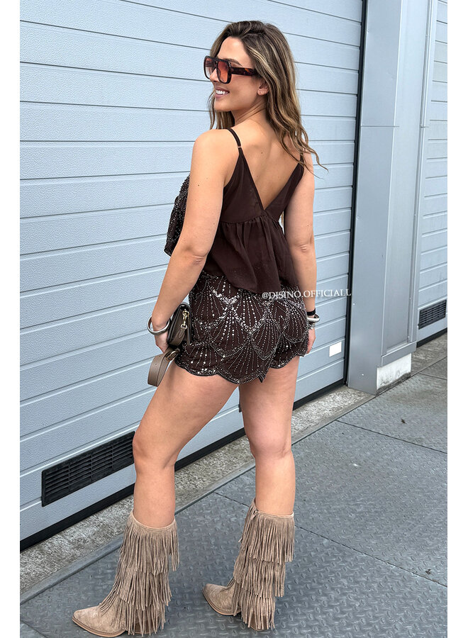 CHOCO - 'LOUNA FESTIVAL SET' - EXCLUSIVE SEQUIN TOP + SHORT SET