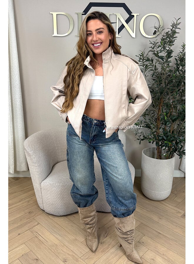 NUDE  - 'ZAAR JACKET' - INSPIRED LEATHER JACKET