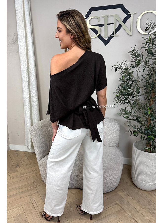 CHOCO - 'JENNA TOP' - ONE SHOULDER TOP