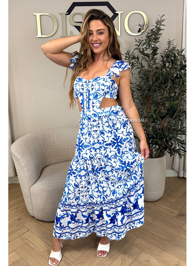 BLUE - 'DOLCE DRESS' - INSPIRED DESIGNER MAXI DRESS