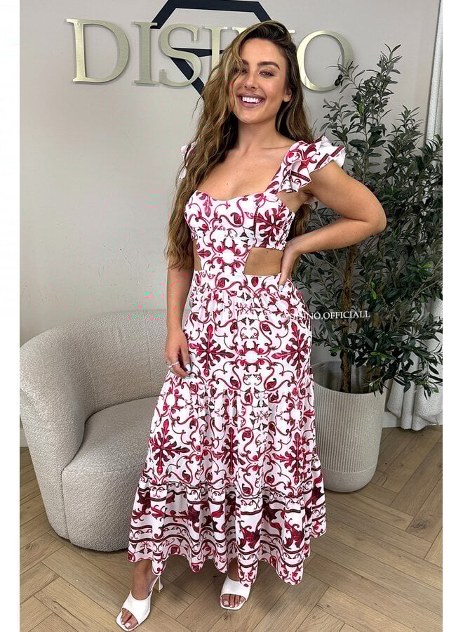 FUCHSIA - 'DOLCE DRESS' - INSPIRED DESIGNER MAXI DRESS