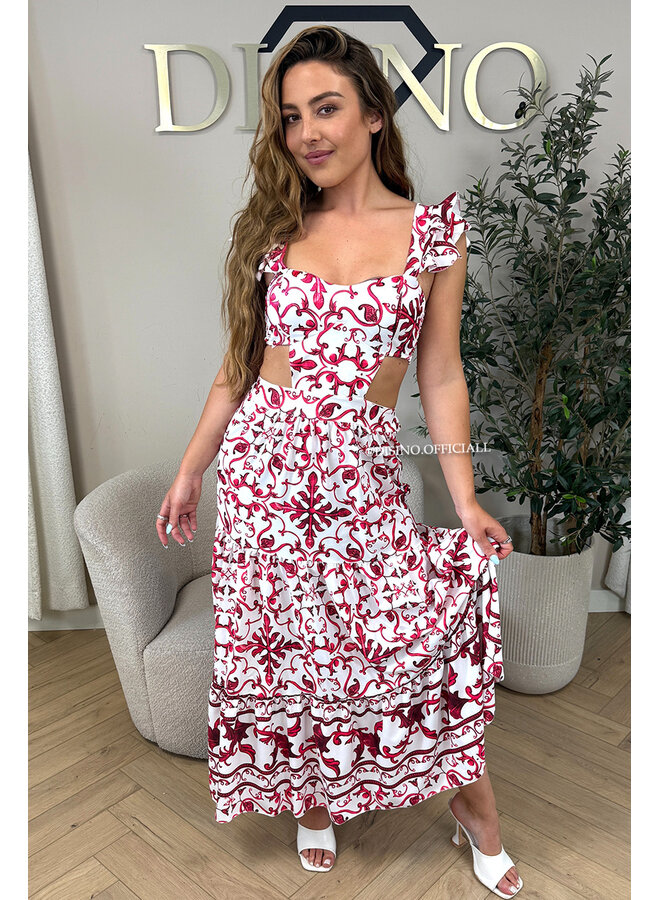 FUCHSIA - 'DOLCE DRESS' - INSPIRED DESIGNER MAXI DRESS