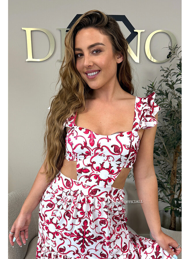 FUCHSIA - 'DOLCE DRESS' - INSPIRED DESIGNER MAXI DRESS