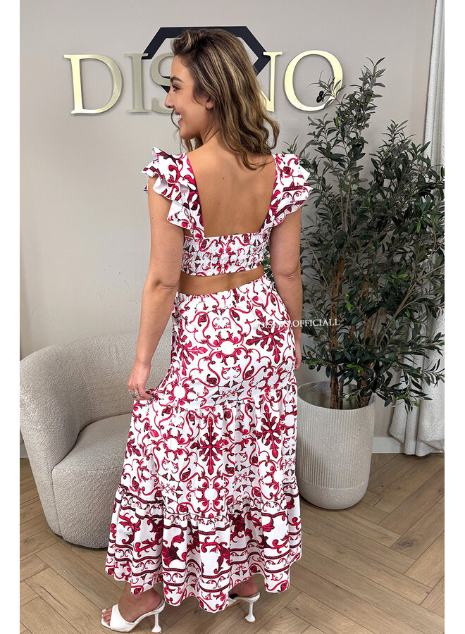 FUCHSIA - 'DOLCE DRESS' - INSPIRED DESIGNER MAXI DRESS