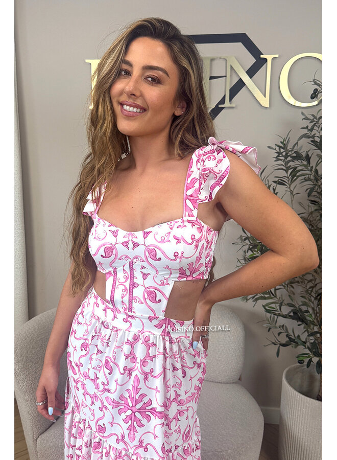 PINK - 'DOLCE DRESS' - INSPIRED DESIGNER MAXI DRESS