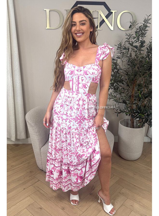 PINK - 'DOLCE DRESS' - INSPIRED DESIGNER MAXI DRESS