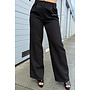 BLACK - 'VAYEN PANTS' - PERFECT FIT HIGH WAIST WIDE LEG PANTALON
