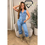 BLUE - 'MILENA JUMPSUIT' - SUPER STRETCH DENIM JUMPSUIT
