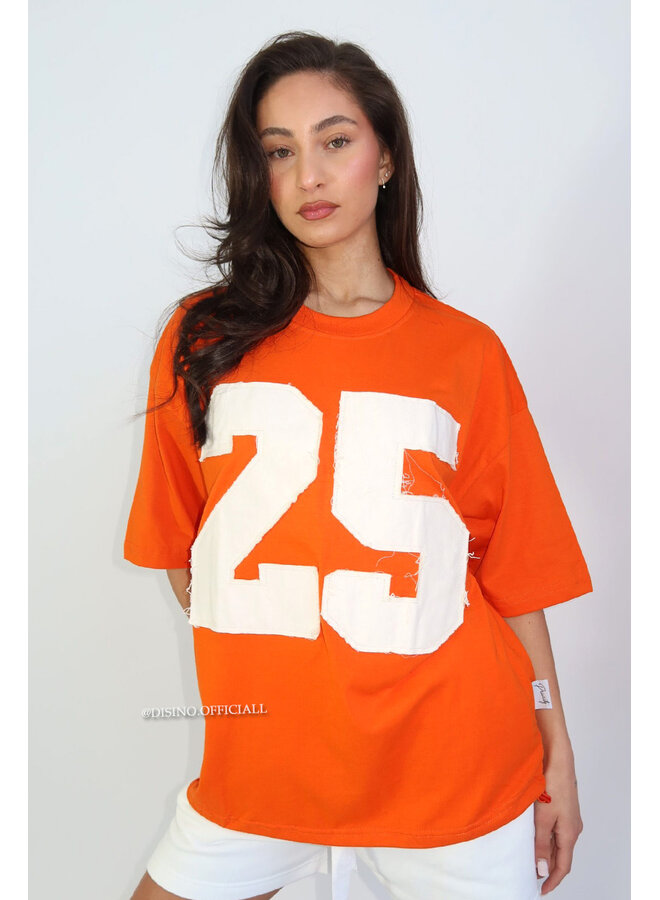 ORANGE - '25 JERSEY' - PREMIUM QUALITY OVERSIZED JERSEY