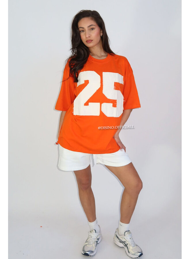 ORANGE - '25 JERSEY' - PREMIUM QUALITY OVERSIZED JERSEY