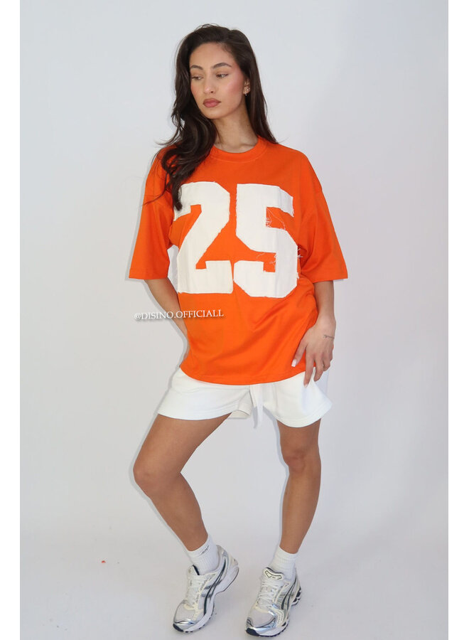 ORANGE - '25 JERSEY' - PREMIUM QUALITY OVERSIZED JERSEY