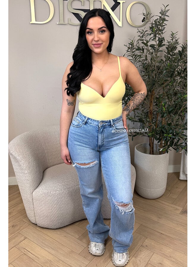 YELLOW - 'NATHALIE BODYSUIT' - CLASSY SHAPING SEAMLESS BODYSUIT