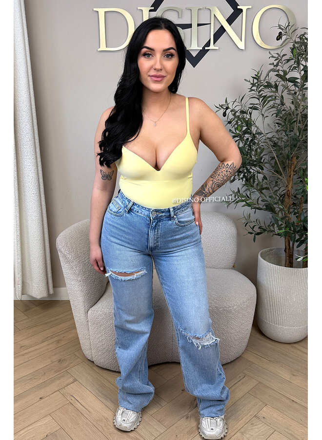 YELLOW - 'NATHALIE BODYSUIT' - CLASSY SHAPING SEAMLESS BODYSUIT