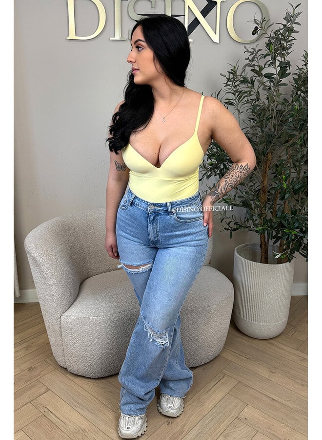 YELLOW - 'NATHALIE BODYSUIT' - CLASSY SHAPING SEAMLESS BODYSUIT