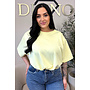 YELLOW - 'MILA TOP' - OVERSIZED CROPPED TOP
