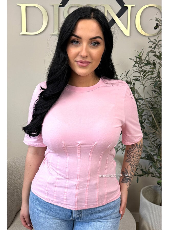 PINK - 'NORÉ TOP' - SNATCHED TEE TOP