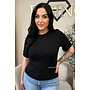 BLACK - 'NORÉ TOP' - SNATCHED TEE TOP