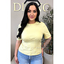 YELLOW - 'NORÉ TOP' - SNATCHED TEE TOP