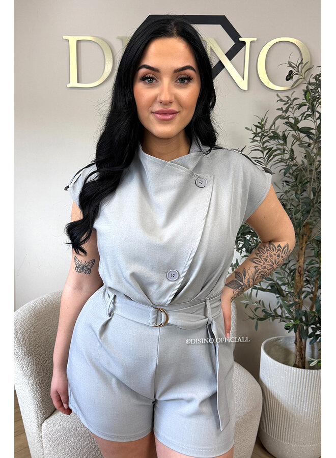 GREY - 'DAHLIA PLAYSUIT' - INSPIRED PLAYSUIT