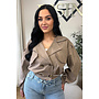 CAMEL - 'JULIE JACKET' - CROPPED TRENCH JACKET