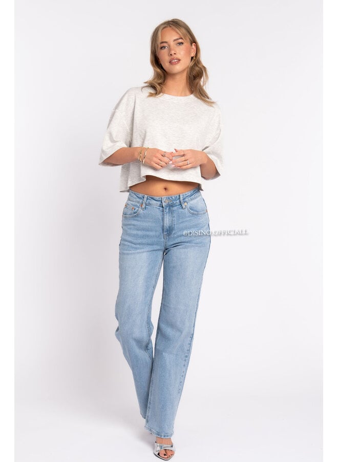 LIGHT BLUE - 'FLORIDA' - PERFECT WASHING STRETCH STRAIGHT LEG JEANS