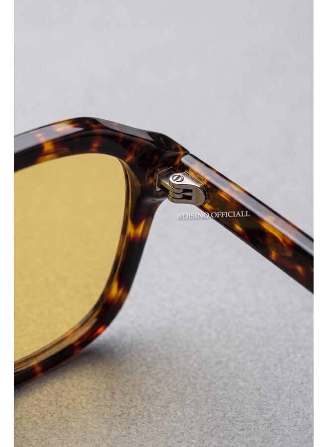 BROWN - 'BARCELONA' - INSPIRED ORANGE GLASSES SUNNIES