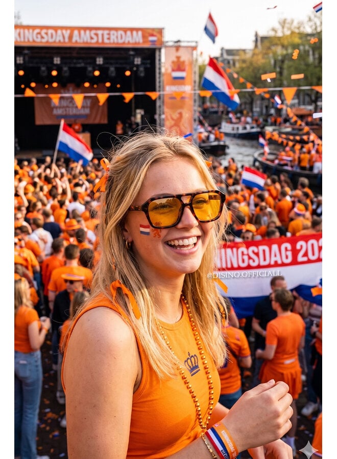 BROWN - 'BARCELONA' - INSPIRED ORANGE GLASSES SUNNIES