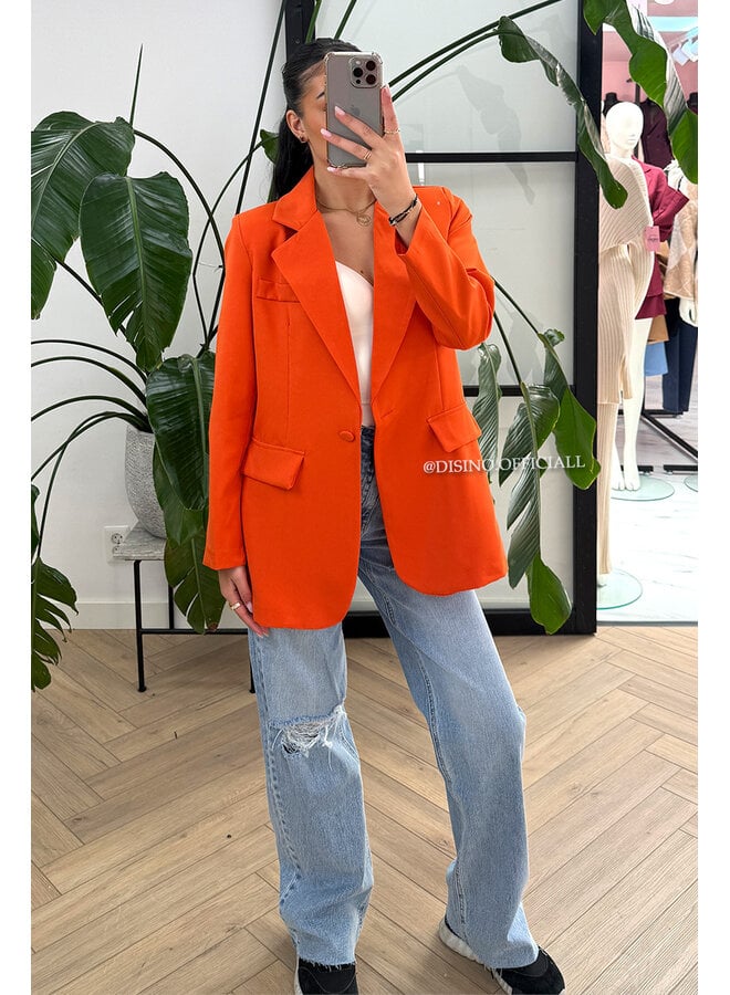 ORANGE - 'DIDI BLAZER' - OVERSIZED BOYFRIEND BLAZER