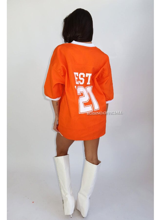 ORANGE - 'PRIORITY JERSEY' - PREMIUM QUALITY OVERSIZED JERSEY