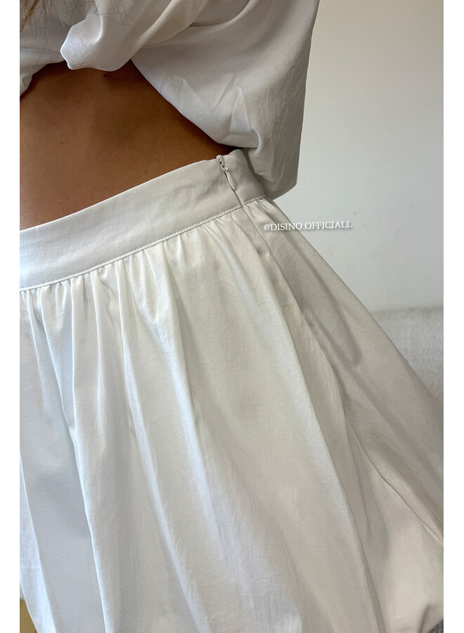 WHITE - 'ALAYA SKIRT' - PREMIUM QUALITY BALLOON SKIRT