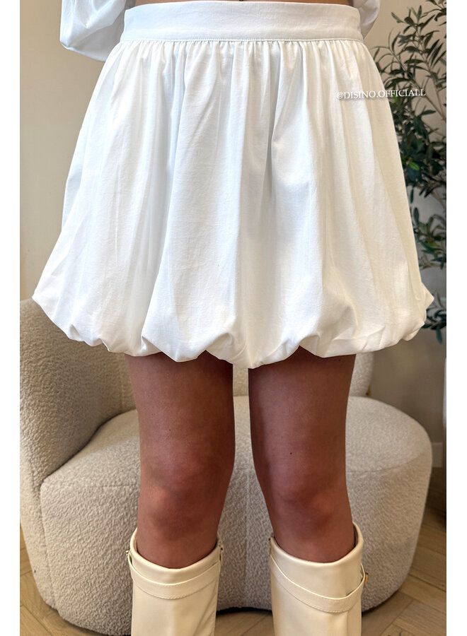 WHITE - 'ALAYA SKIRT' - PREMIUM QUALITY BALLOON SKIRT