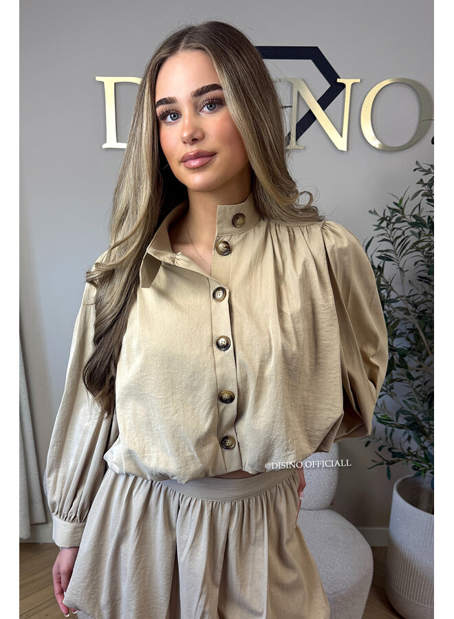 CAMEL - 'ALAYA BLOUSE' - PREMIUM QUALITY BALLOON BLOUSE