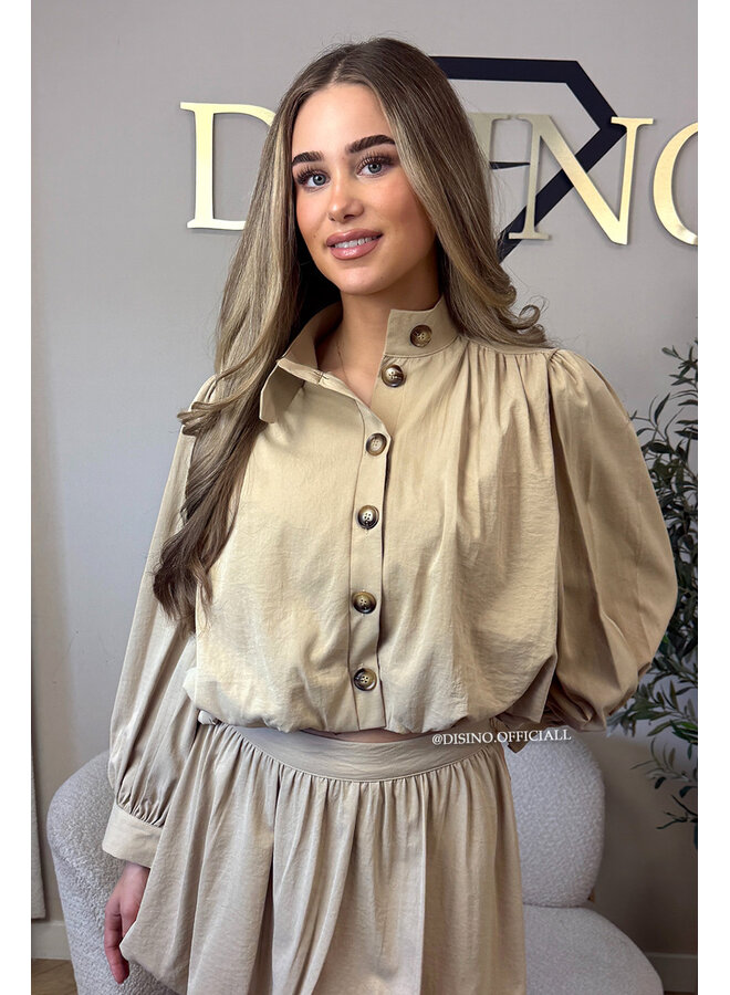 CAMEL - 'ALAYA BLOUSE' - PREMIUM QUALITY BALLOON BLOUSE