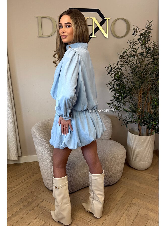 BLUE - 'ALAYA BLOUSE' - PREMIUM QUALITY BALLOON BLOUSE