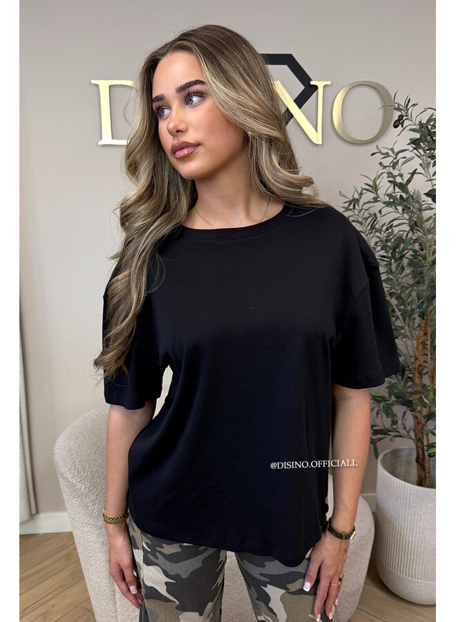 BLACK - 'JAIM TEE' - PREMIUM QUALITY BASIC TEE